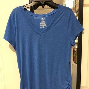 Blue athletic shirt